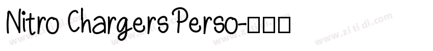 Nitro Chargers Perso字体转换